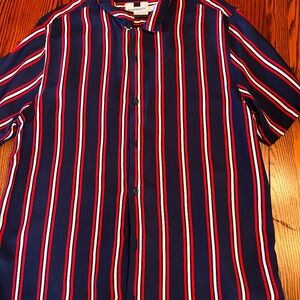 Topman short sleeve striped shirt
